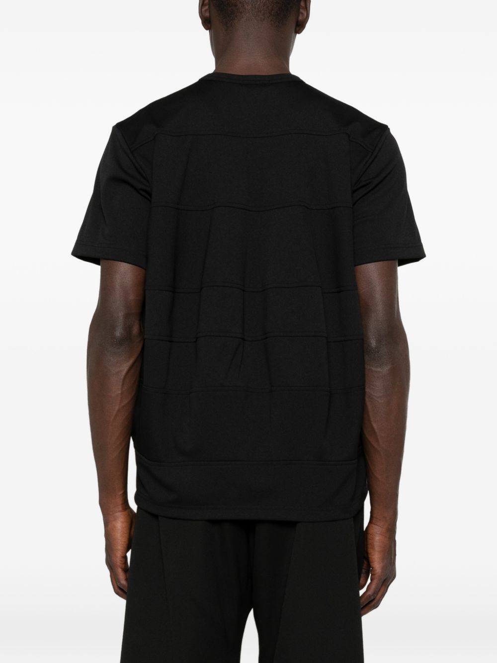 T-shirt girocollo a pannelli in nero Comme des garcons homme plus - uomo 