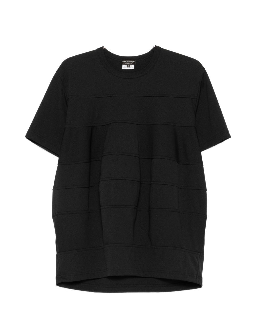 T-shirt girocollo a pannelli in nero Comme des garcons homme plus - uomo 