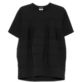 T-shirt girocollo a pannelli in nero Comme des garcons homme plus - uomo 