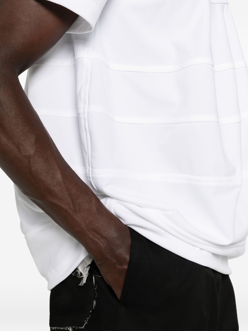 T-shirt a pannelli in bianco Comme des garcons homme plus - uomo 