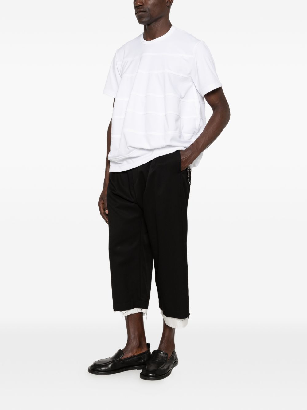 T-shirt a pannelli in bianco Comme des garcons homme plus - uomo 