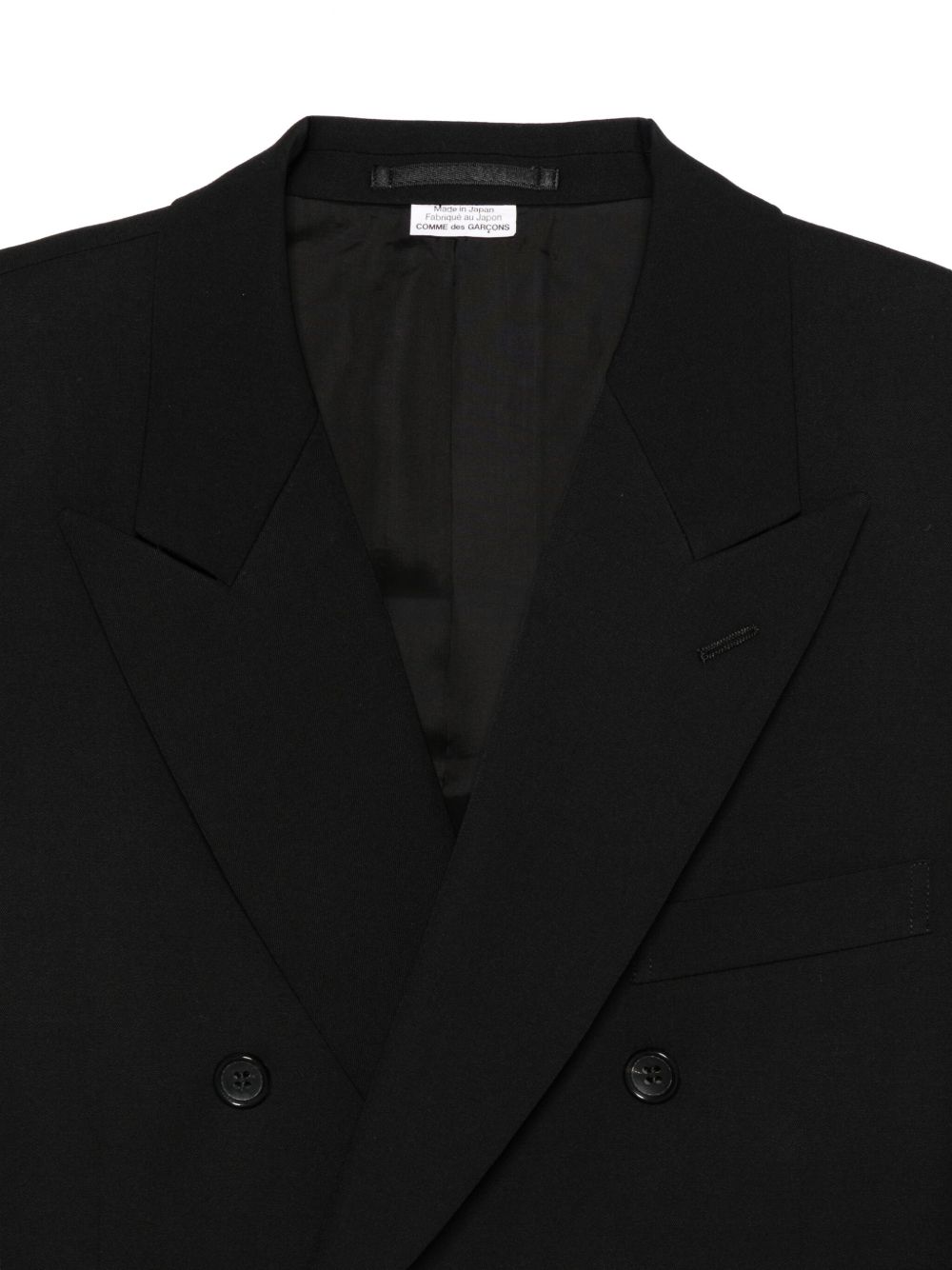 Giacca doppiopetto in nero Comme des garcons homme PLUS - uomo 
