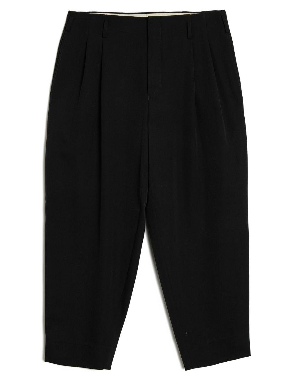 Pantaloni con pieghe in lana in nero Comme des garcons homme plus - uomo 
