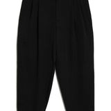 Pantaloni con pieghe in lana in nero Comme des garcons homme plus - uomo 