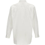 Camicia a maniche lunghe con ricamo in bianco Comme des garcons play - uomo 