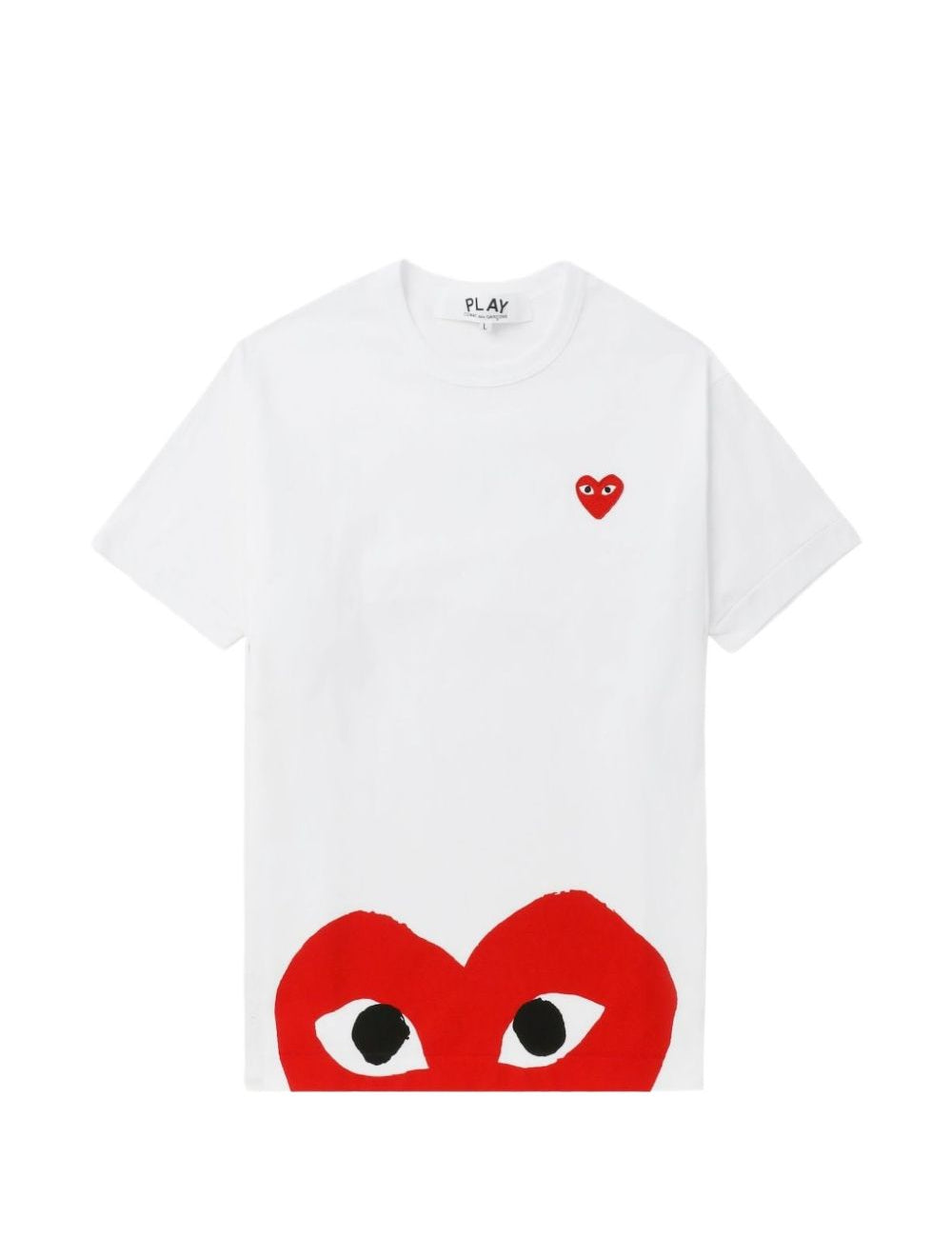 T-shirt con stampa Comme des garcons play - uomo 