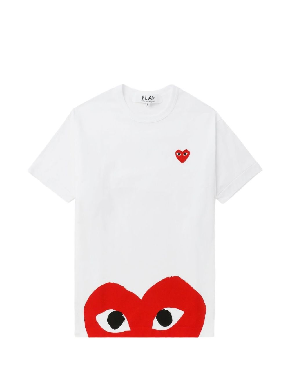 T-shirt con stampa Comme des garcons play - uomo 