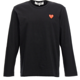 T-shirt con ricamo in nero 