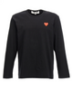 T-shirt con ricamo in nero