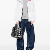 Impermeabile con cappuccio e logo in bianco Comme des garcons play x k-way - unisex 