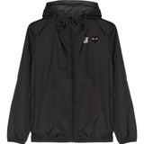 K-Way con cappuccio e logo in nero Comme des garcons play x k-way - unisex 