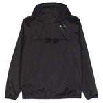 K-Way con cappuccio e logo in nero Comme des garcons play x k-way - unisex 