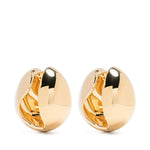 Orecchini a cerchio con logo in oro Coperni - donna 