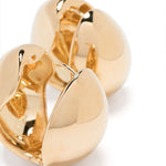 Orecchini a cerchio con logo in oro Coperni - donna 