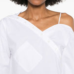 Camicia Heart scollo asimmetrico in bianco Coperni - donna 