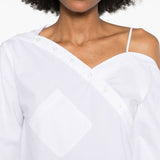 Camicia Heart scollo asimmetrico in bianco Coperni - donna 