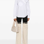 Camicia Heart scollo asimmetrico in bianco Coperni - donna 