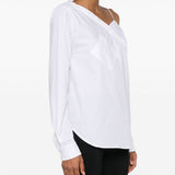 Camicia Heart scollo asimmetrico in bianco Coperni - donna 