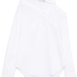 Camicia Heart scollo asimmetrico in bianco Coperni - donna 