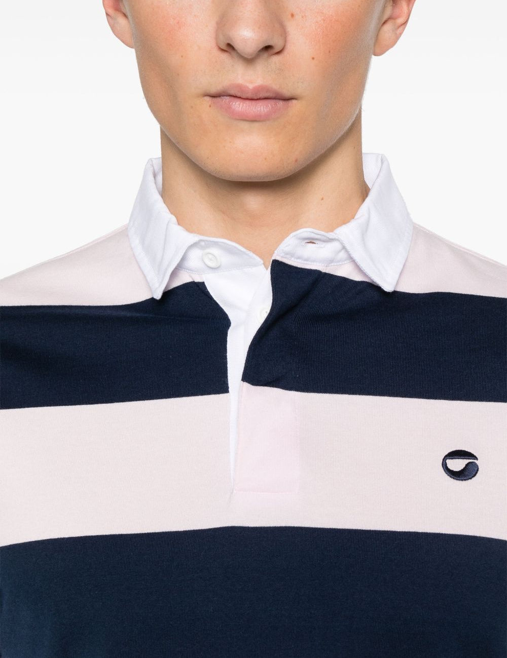 Polo a righe in rosa  e blu Coperni - donna 