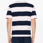 Polo a righe in rosa  e blu Coperni - donna 