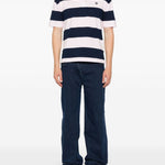 Polo a righe in rosa  e blu Coperni - donna 