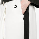 Pantaloni con zip in bianco Coperni - donna 