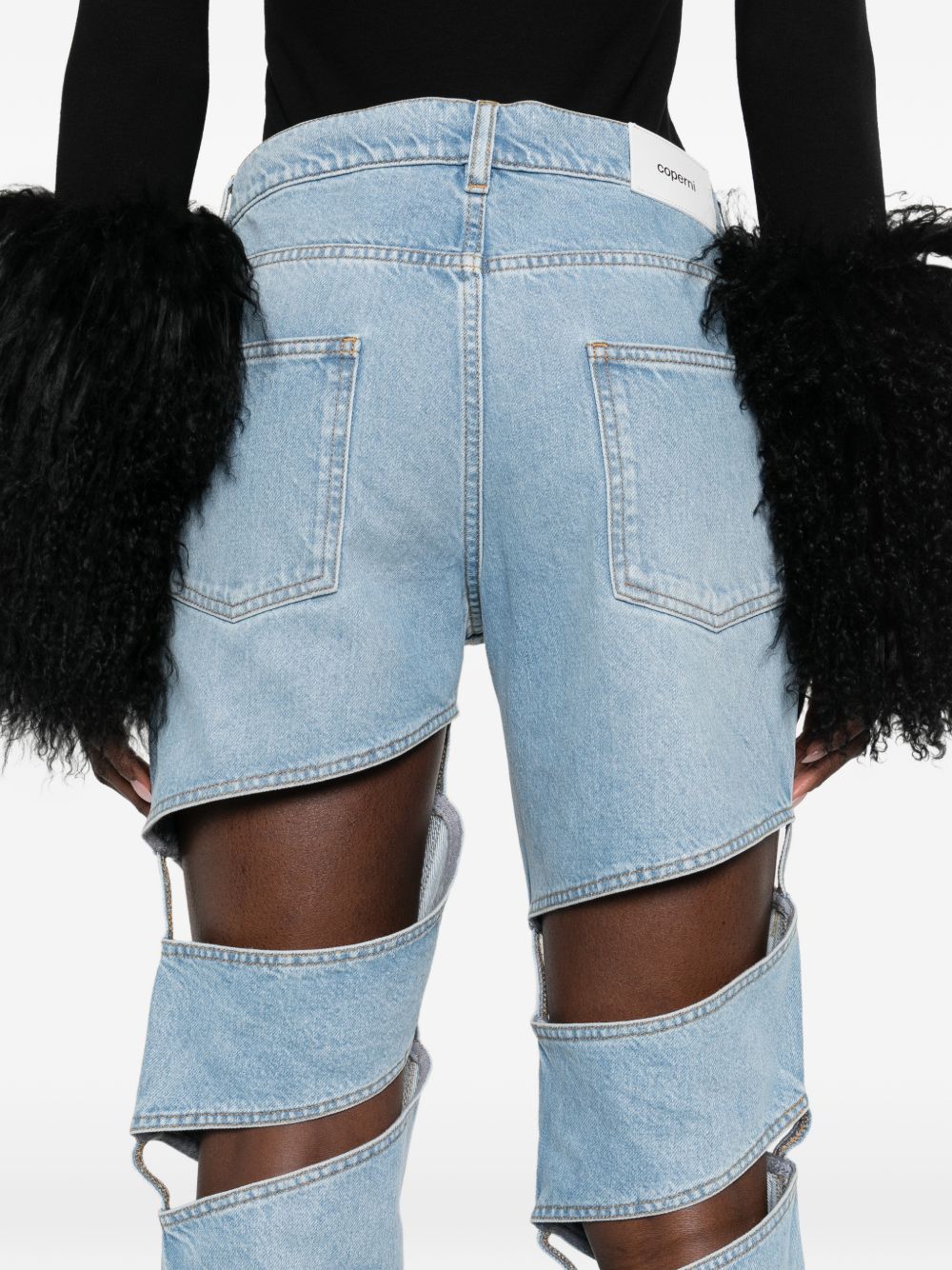 Jeans cut-out in azzurro Coperni - donna 