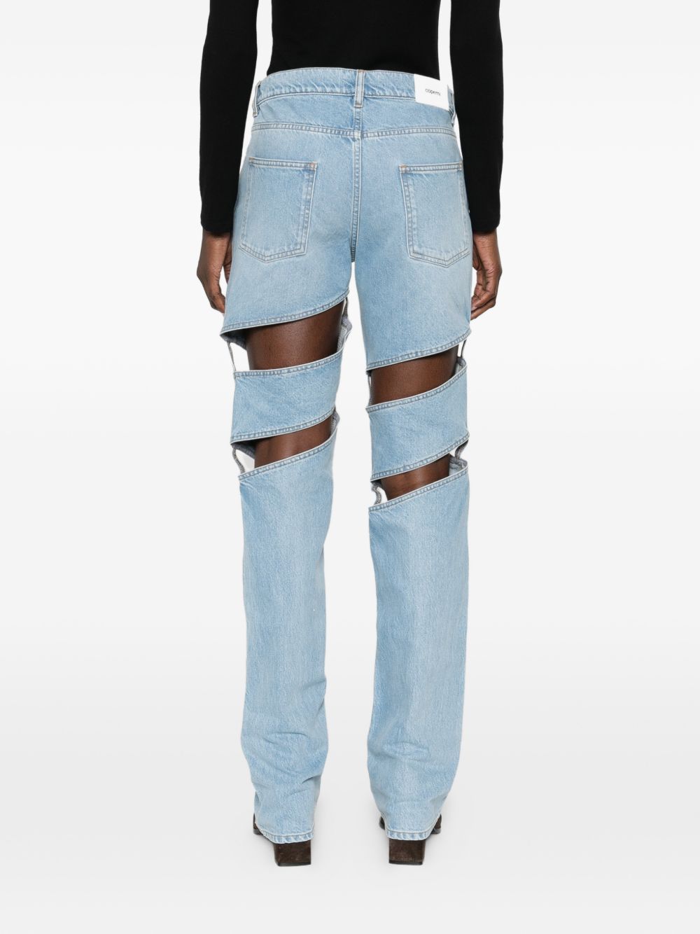 Jeans cut-out in azzurro Coperni - donna 