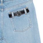 Jeans dritto con dettaglio in azzurro Coperni - donna 