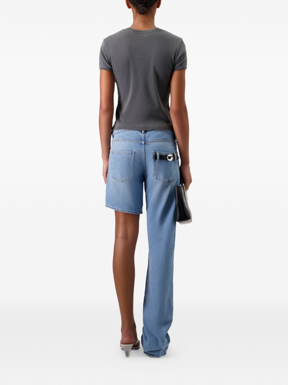 Jeans boyfriend asimmetrico in azzurro Coperni - donna 