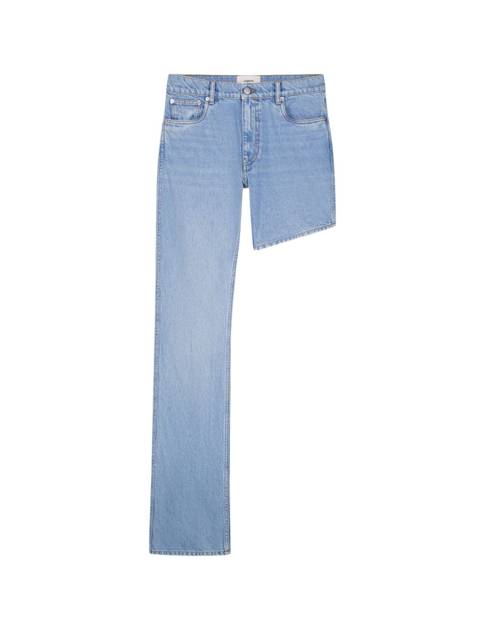Jeans boyfriend asimmetrico in azzurro Coperni - donna 