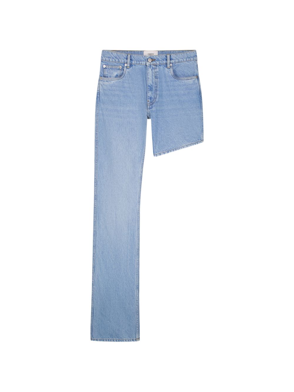 Jeans boyfriend asimmetrico in azzurro Coperni - donna 