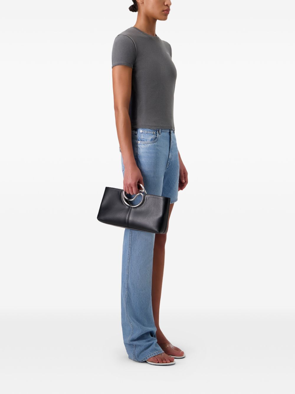 Jeans boyfriend asimmetrico in azzurro Coperni - donna 