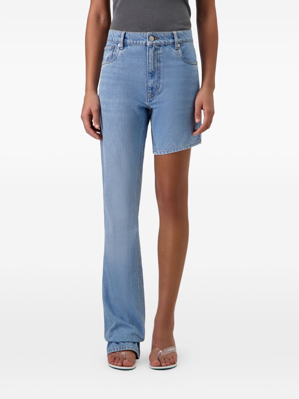 Jeans boyfriend asimmetrico in azzurro Coperni - donna 