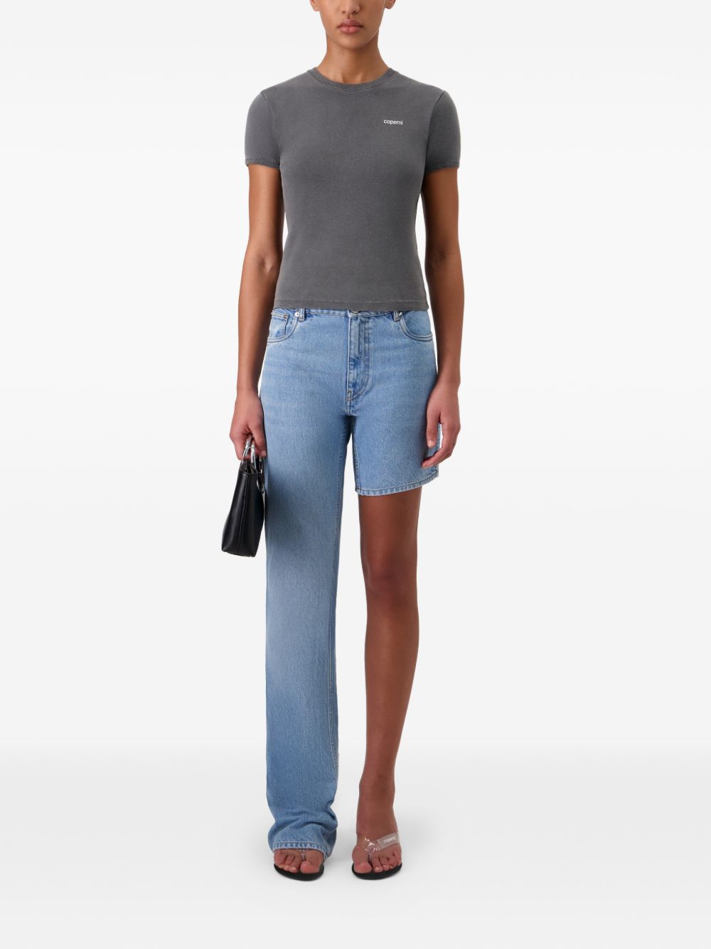 Jeans boyfriend asimmetrico in azzurro Coperni - donna 