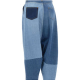 Jeans Sarouel Patchwork in blu Coperni - donna 