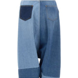 Jeans Sarouel Patchwork in blu Coperni - donna 