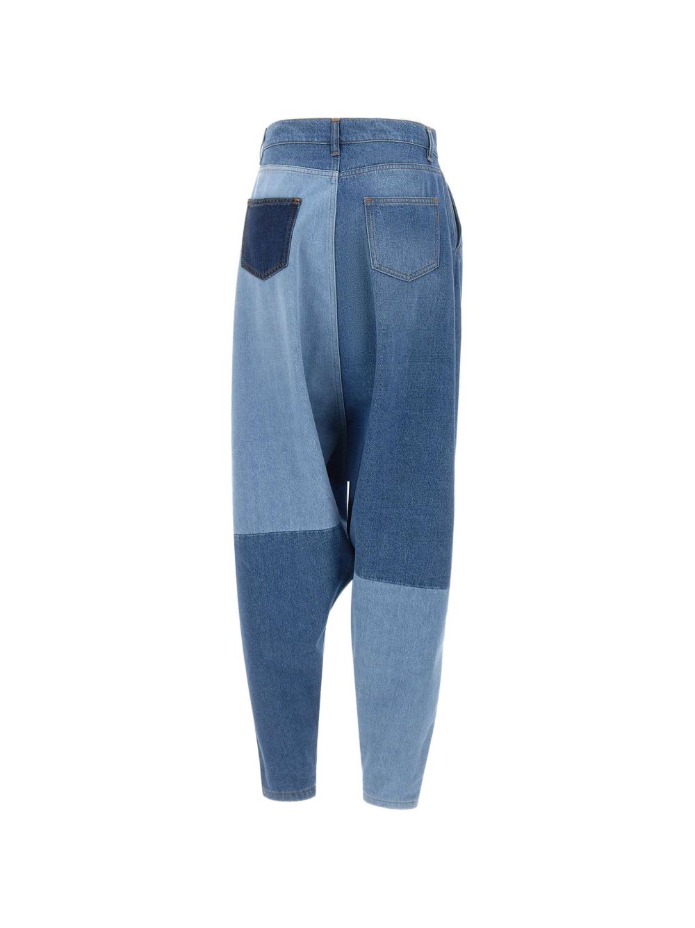 Jeans Sarouel Patchwork in blu Coperni - donna 