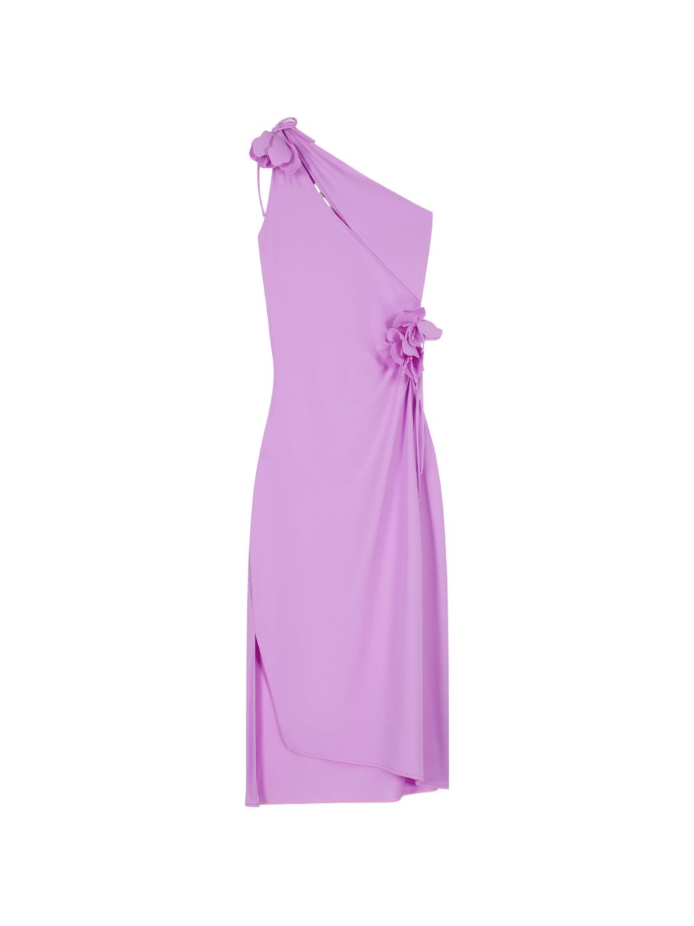 Abito midi asimmetrico con decorazioni in viola Coperni - donna 