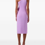 Abito midi asimmetrico con decorazioni in viola Coperni - donna 