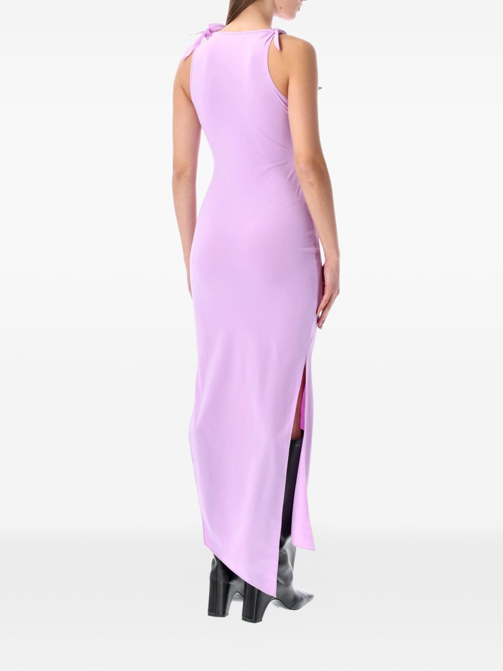 Abito midi con fiori in viola Coperni - donna 