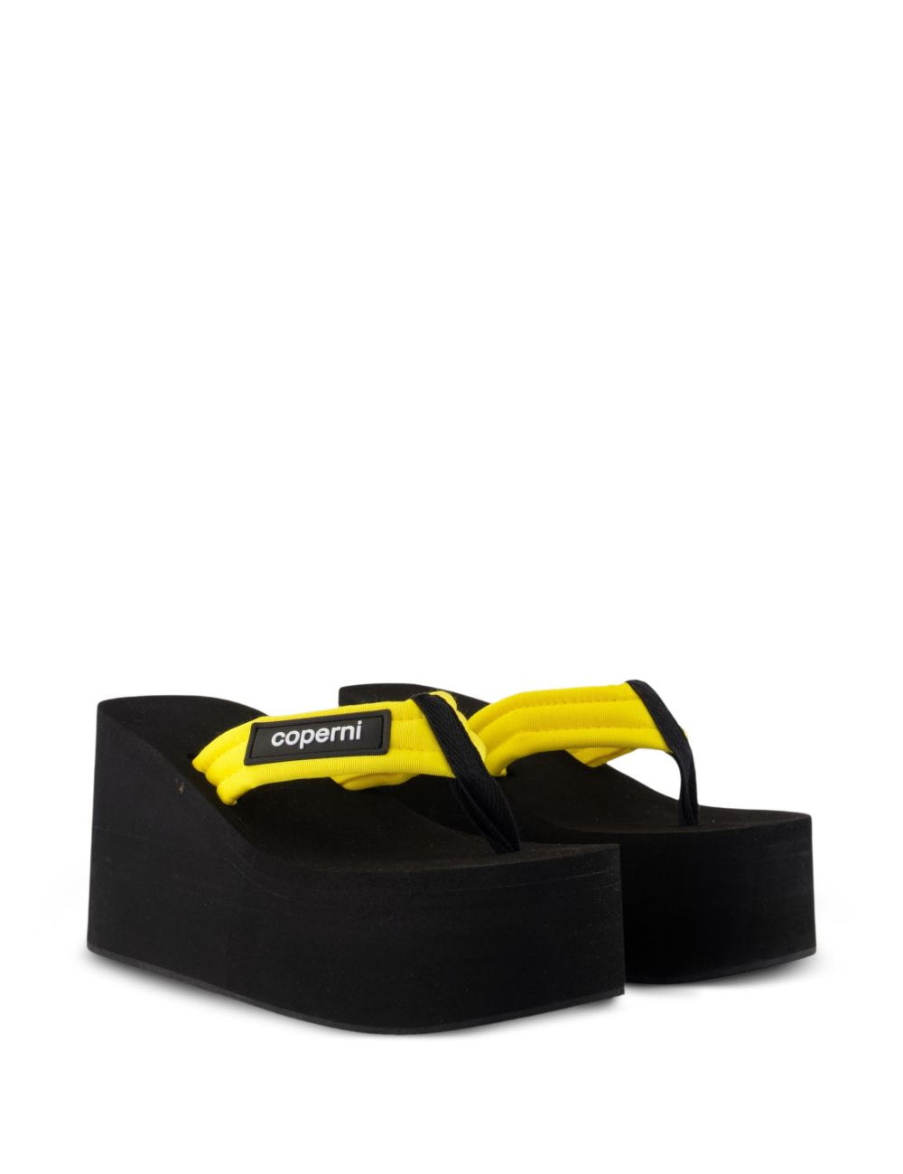 Sandali con applicazione in nero e giallo Coperni - donna 