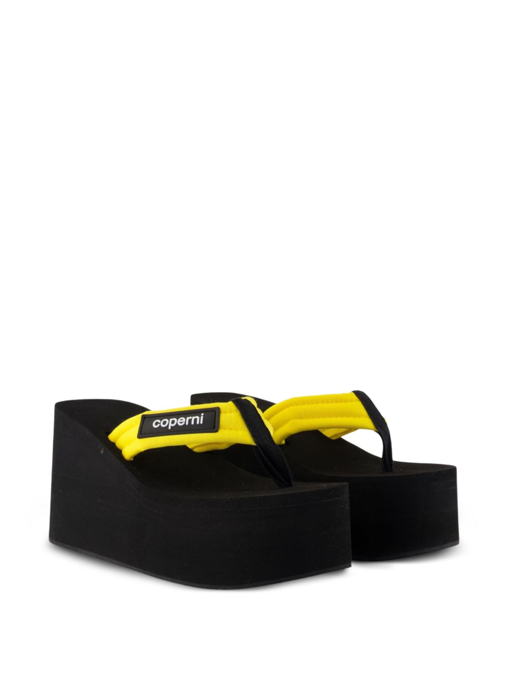 Sandali con applicazione in nero e giallo Coperni - donna 