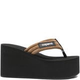Sandali con applicazione in nero e marrone Coperni - donna 