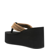 Sandali con applicazione in nero e marrone Coperni - donna 