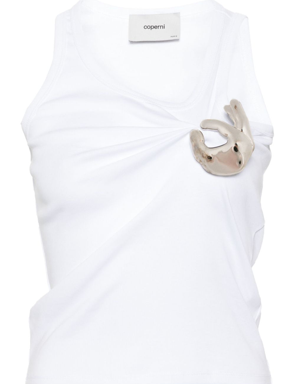 Top emoji con spilla in bianco Coperni - donna 