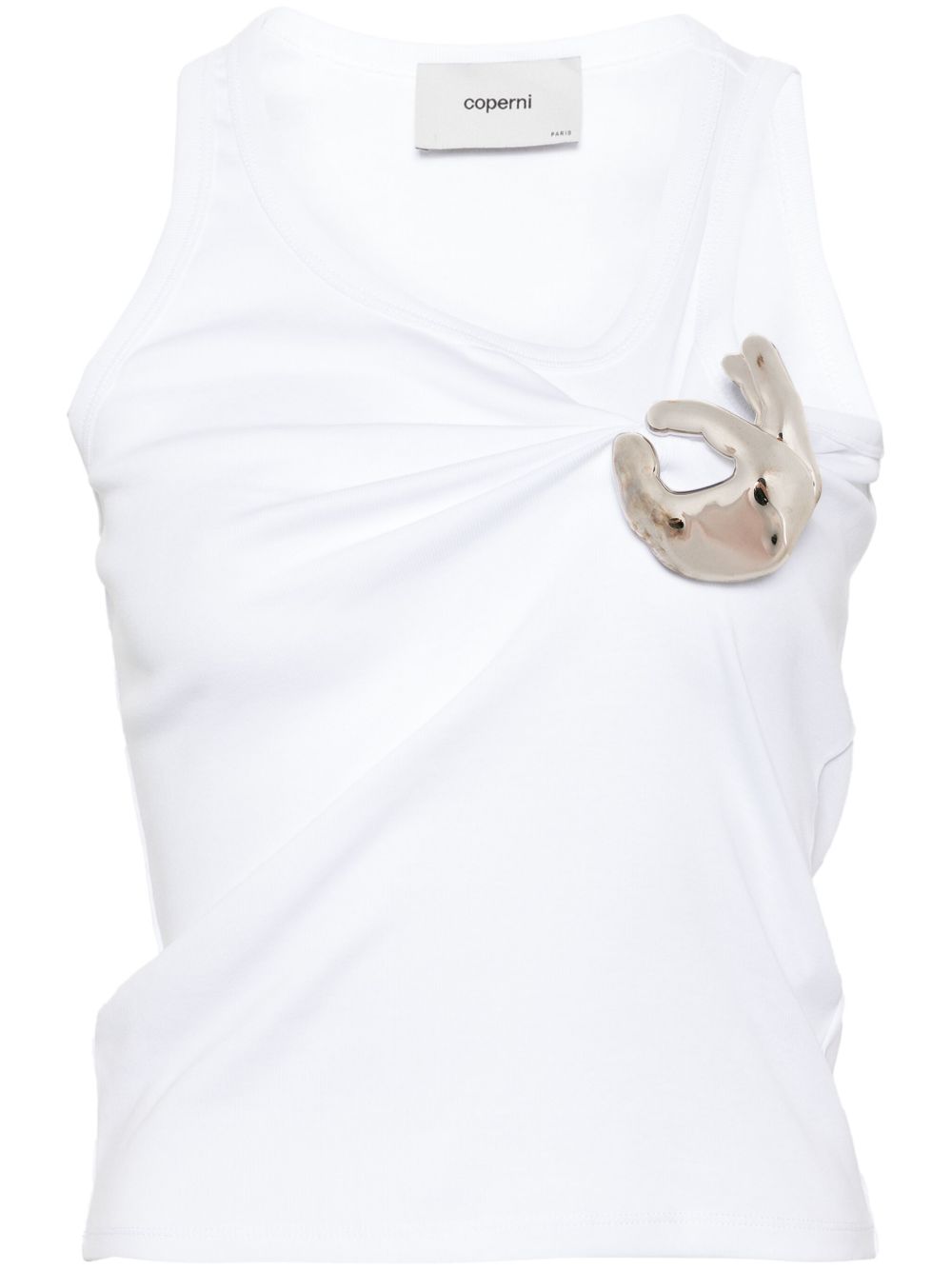 Top emoji con spilla in bianco Coperni - donna 