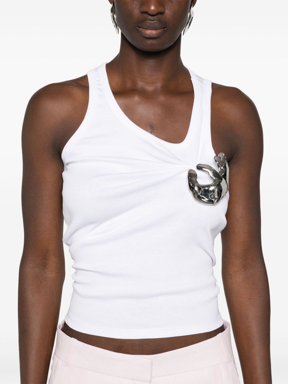 Top emoji con spilla in bianco Coperni - donna 