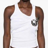 Top emoji con spilla in bianco Coperni - donna 